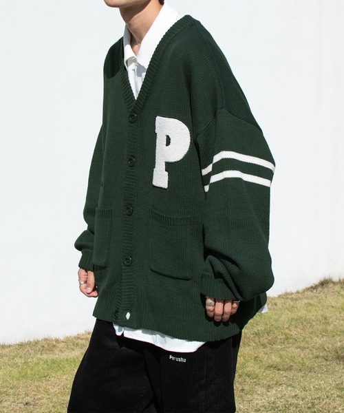 Perushu(ペルーシュ)の「サガラワッペンユーズドライクカーディガン(カーディガン/ボレロ・メンズ・ブラック/イエロー/グリーン/ダークブルー・MEDIUM/LARGE)」の5枚目の写真