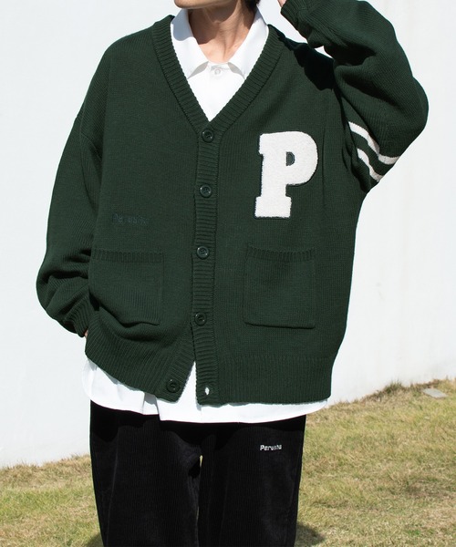 Perushu(ペルーシュ)の「サガラワッペンユーズドライクカーディガン(カーディガン/ボレロ・メンズ・ブラック/イエロー/グリーン/ダークブルー・MEDIUM/LARGE)」の12枚目の写真