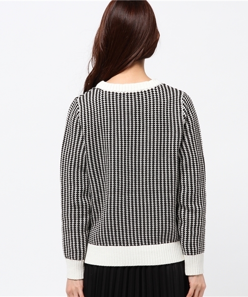 EDIT. FOR LULU（エディットフォールル）の「◆ツートーンカラープルオーバー（ニット/セーター・レディース・ブラック/グリーン・FREE）」の8枚目の写真