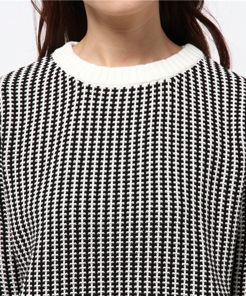 EDIT. FOR LULU（エディットフォールル）の「◆ツートーンカラープルオーバー（ニット/セーター・レディース・ブラック/グリーン・FREE）」の10枚目の写真