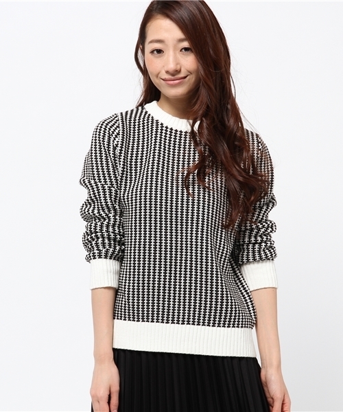 EDIT. FOR LULU（エディットフォールル）の「◆ツートーンカラープルオーバー（ニット/セーター・レディース・ブラック/グリーン・FREE）」の12枚目の写真