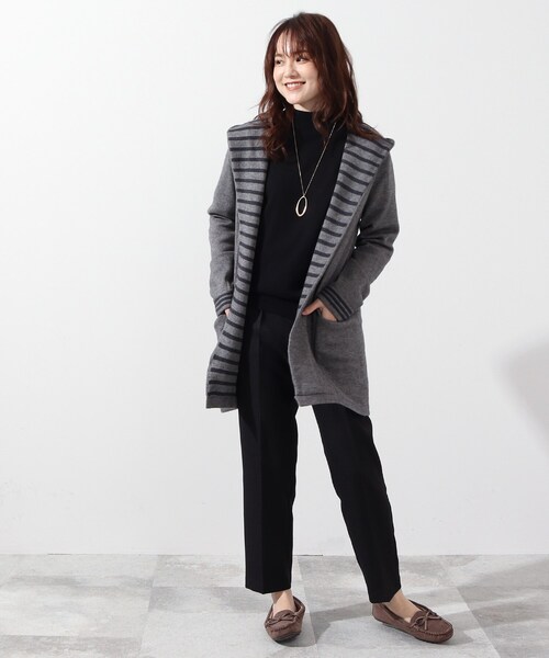 DRESKIP(ドレスキップ)の「◆マシンウォシャブル・裏起毛テーパードパンツ(その他パンツ・レディース・ブラック/ダークオリーブ/ナチュラル/キャメル・02/03)」の5枚目の写真