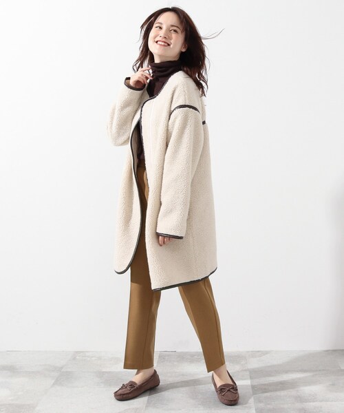 DRESKIP(ドレスキップ)の「◆マシンウォシャブル・裏起毛テーパードパンツ(その他パンツ・レディース・ブラック/ダークオリーブ/ナチュラル/キャメル・02/03)」の14枚目の写真