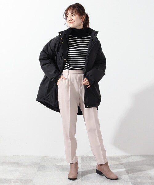 DRESKIP(ドレスキップ)の「◆マシンウォシャブル・裏起毛テーパードパンツ(その他パンツ・レディース・ブラック/ダークオリーブ/ナチュラル/キャメル・02/03)」の15枚目の写真