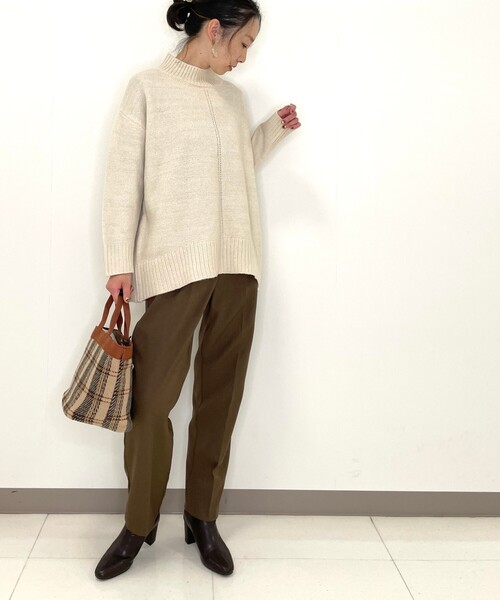 DRESKIP(ドレスキップ)の「◆マシンウォシャブル・裏起毛テーパードパンツ(その他パンツ・レディース・ブラック/ダークオリーブ/ナチュラル/キャメル・02/03)」の20枚目の写真