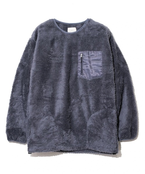 go slow caravan(ゴースローキャラバン)の「CORISCO/コリスコ シェルパフリーストレーナー(スウェット・メンズ・ブラック/ベージュ/アイボリー/グレー・MEDIUM/LARGE/X-LARGE)」の3枚目の写真