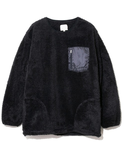 go slow caravan(ゴースローキャラバン)の「CORISCO/コリスコ シェルパフリーストレーナー(スウェット・メンズ・ブラック/ベージュ/アイボリー/グレー・MEDIUM/LARGE/X-LARGE)」の2枚目の写真