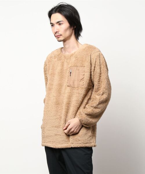 go slow caravan(ゴースローキャラバン)の「CORISCO/コリスコ シェルパフリーストレーナー(スウェット・メンズ・ブラック/ベージュ/アイボリー/グレー・MEDIUM/LARGE/X-LARGE)」の13枚目の写真