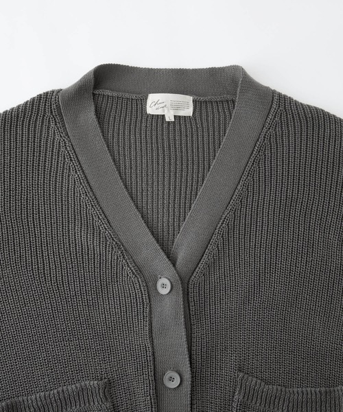 片畦オーバーサイズカーディガン セールWEB限定 7G 片畦 オーバーサイズ Vカーディガン（カーディガン
