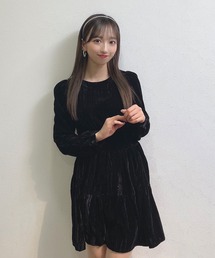 titty＆Co. PETIT | 【titty&Co.PETIT】ベロアミニワンピース(ワンピース)
