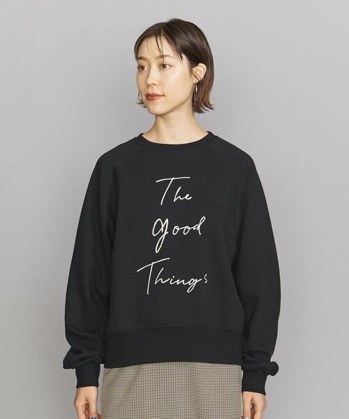 BEAUTY&YOUTH UNITED ARROWS(ビューティーアンドユースユナイテッドアローズ)の「BY コットン裏起毛 クルーネック プルオーバー -ウォッシャブル-(スウェット・レディース・ブラック/オフホワイト・FREE)」の3枚目の写真