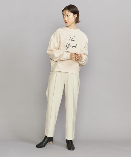 BEAUTY&YOUTH UNITED ARROWS(ビューティーアンドユースユナイテッドアローズ)の「BY コットン裏起毛 クルーネック プルオーバー -ウォッシャブル-(スウェット・レディース・ブラック/オフホワイト・FREE)」の10枚目の写真