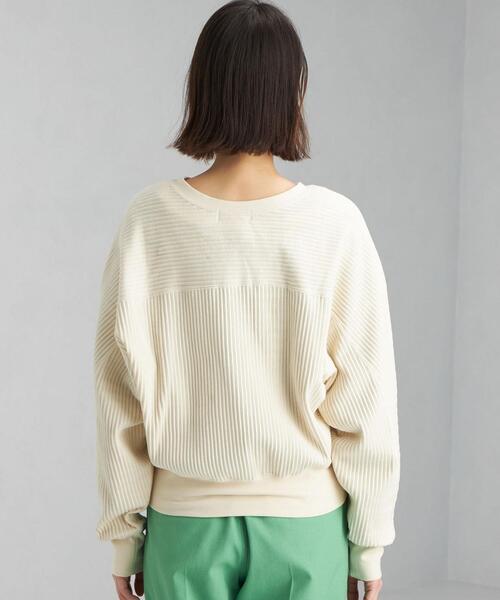 green label relaxing(グリーンレーベルリラクシング)の「フロントボタン ショート カーディガン(カーディガン/ボレロ・レディース・ブラック/オフホワイト/ベージュ/ケリー・FREE)」の14枚目の写真