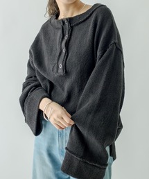 mystic（ミスティック）の「ジャガードヘンリープルオーバー（Tシャツ/カットソー）」