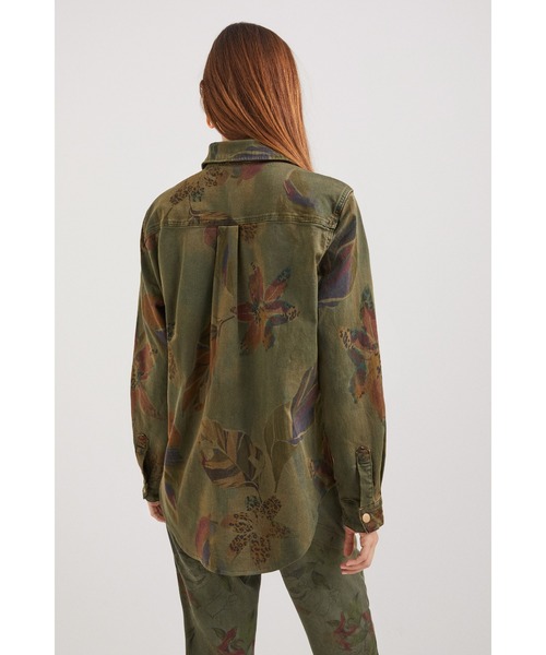 Desigual（デシグアル）の「花柄 シャツ（シャツ/ブラウス・レディース・グリーン/ブラウン・L/M/S/XL/XS）」の8枚目の写真