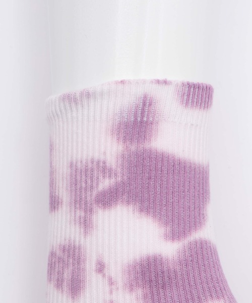 WEGO（ウィゴー）の「WEGO/タイダイリブソックス（ソックス/靴下・レディース・ブラック/パープル/サックスブルー/オレンジ/ピンク/ライム/イエロー/グリーン/ブルー・23-25cm）」の21枚目の写真