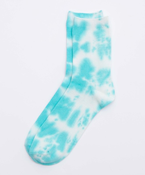 WEGO（ウィゴー）の「WEGO/タイダイリブソックス（ソックス/靴下・レディース・ブラック/パープル/サックスブルー/オレンジ/ピンク/ライム/イエロー/グリーン/ブルー・23-25cm）」の17枚目の写真
