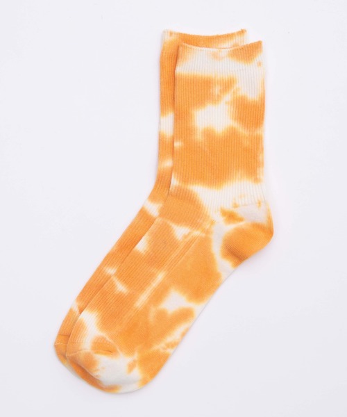 WEGO（ウィゴー）の「WEGO/タイダイリブソックス（ソックス/靴下・レディース・ブラック/パープル/サックスブルー/オレンジ/ピンク/ライム/イエロー/グリーン/ブルー・23-25cm）」の19枚目の写真