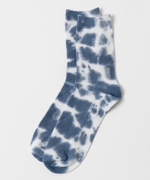 WEGO（ウィゴー）の「WEGO/タイダイリブソックス（ソックス/靴下・レディース・ブラック/パープル/サックスブルー/オレンジ/ピンク/ライム/イエロー/グリーン/ブルー・23-25cm）」の13枚目の写真