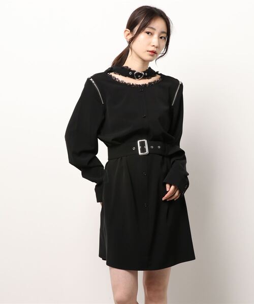 Ank Rouge（アンクルージュ）の「ハートバックルシャツ