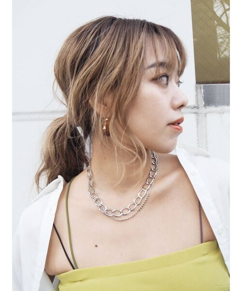 EVRIS（エヴリス）の「BIG CHAIN DOUBLE ネックレス（ネックレス・レディース・シルバー/ゴールド・FREE）」の5枚目の写真