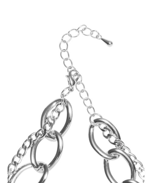 EVRIS（エヴリス）の「BIG CHAIN DOUBLE ネックレス（ネックレス・レディース・シルバー/ゴールド・FREE）」の9枚目の写真