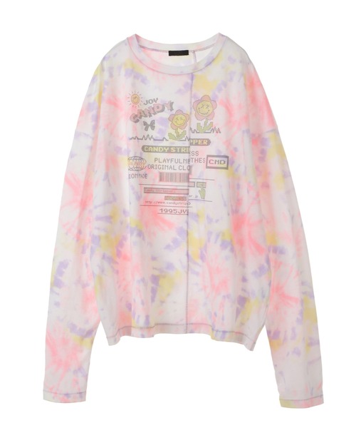 Candy Stripper(キャンディストリッパー)の「JOYFUL CANDY TIE DYE トップス(Tシャツ/カットソー・レディース・ネイビー/ピンク/エメラルド・2)」の14枚目の写真
