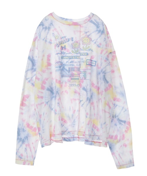 Candy Stripper(キャンディストリッパー)の「JOYFUL CANDY TIE DYE トップス(Tシャツ/カットソー・レディース・ネイビー/ピンク/エメラルド・2)」の13枚目の写真