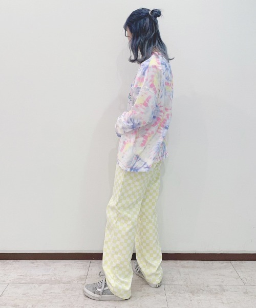 Candy Stripper(キャンディストリッパー)の「JOYFUL CANDY TIE DYE トップス(Tシャツ/カットソー・レディース・ネイビー/ピンク/エメラルド・2)」の7枚目の写真
