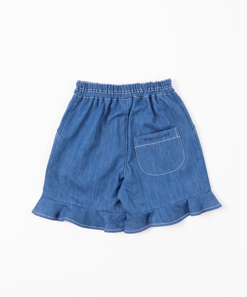 KP(ケーピー)の「デニム/コットンツイルの裾フリルキュロット(100-130cm)(その他パンツ・キッズ・カーキ/ブルー・110cm/100cm/120cm/130cm)」の16枚目の写真