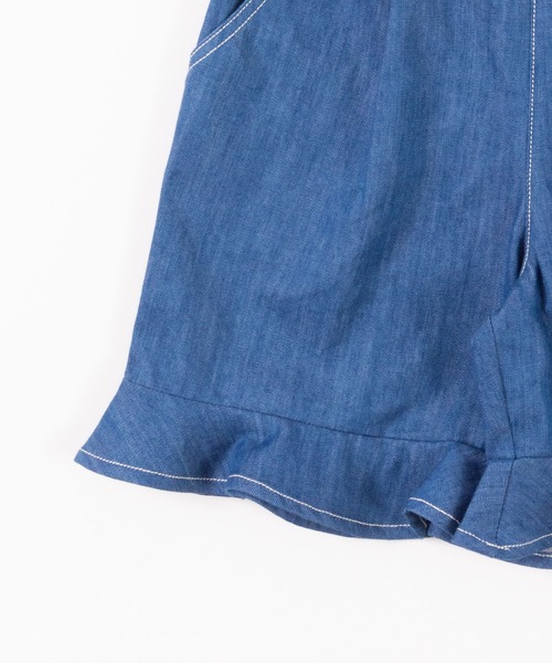 KP(ケーピー)の「デニム/コットンツイルの裾フリルキュロット(100-130cm)(その他パンツ・キッズ・カーキ/ブルー・110cm/100cm/120cm/130cm)」の15枚目の写真
