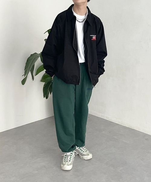 CPCM（シーピーシーエム）の「1ポイント刺繍裏毛スウェットパンツ（スウェットパンツ・メンズ・ネイビー/グレー/グリーン/マスタード・FREE）」の15枚目の写真