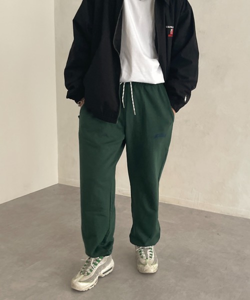 CPCM（シーピーシーエム）の「1ポイント刺繍裏毛スウェットパンツ（スウェットパンツ・メンズ・ネイビー/グレー/グリーン/マスタード・FREE）」の19枚目の写真