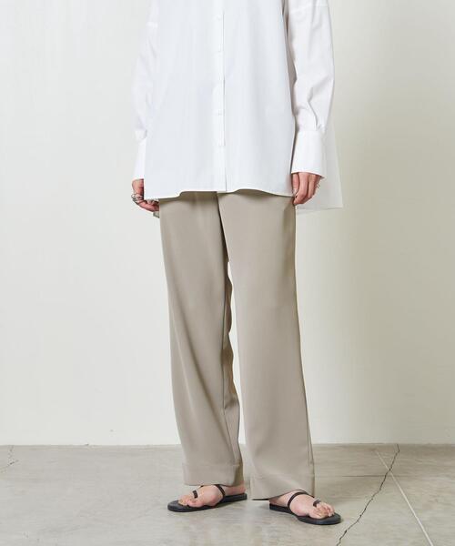 MARW UNITED ARROWS(マルゥ ユナイテッドアローズ)の「<MARW UNITED ARROWS(マルゥ ユナイテッドアローズ)> P TK SEMI WIDE†(その他パンツ・レディース・ベージュ/ブラック・38/36)」の2枚目の写真