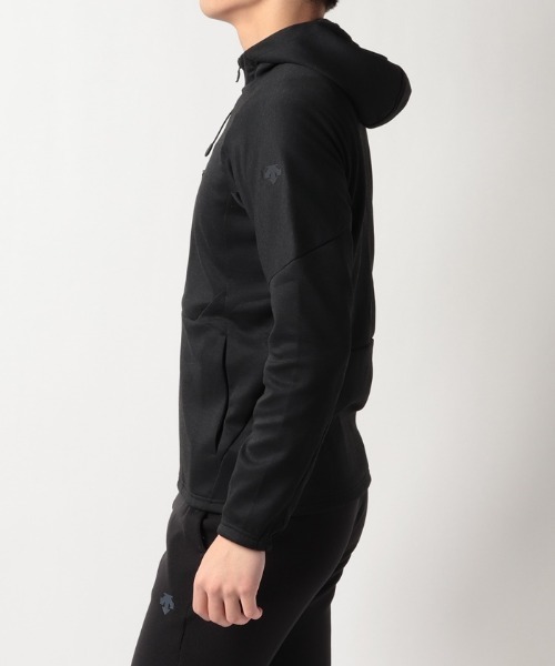 DESCENTE(デサント)の「【デサントアスレチック】アクティブテックメランジェフーディー / ACTIVE TECH MELANGE HOODIE スウェットフルジップパーカー 吸水 ストレッチ UPF50+ ランニング トレーニング(マウンテンパーカー・メンズ・ホワイト系その他/杢グレー/ネイビー系/ブラック系その他・SMALL/MEDIUM/X-LARGE/LARGE)」の7枚目の写真
