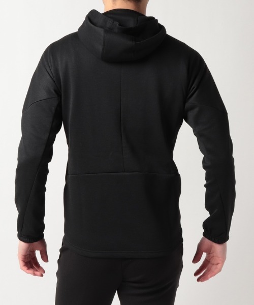DESCENTE(デサント)の「【デサントアスレチック】アクティブテックメランジェフーディー / ACTIVE TECH MELANGE HOODIE スウェットフルジップパーカー 吸水 ストレッチ UPF50+ ランニング トレーニング(マウンテンパーカー・メンズ・ホワイト系その他/杢グレー/ネイビー系/ブラック系その他・SMALL/MEDIUM/X-LARGE/LARGE)」の8枚目の写真