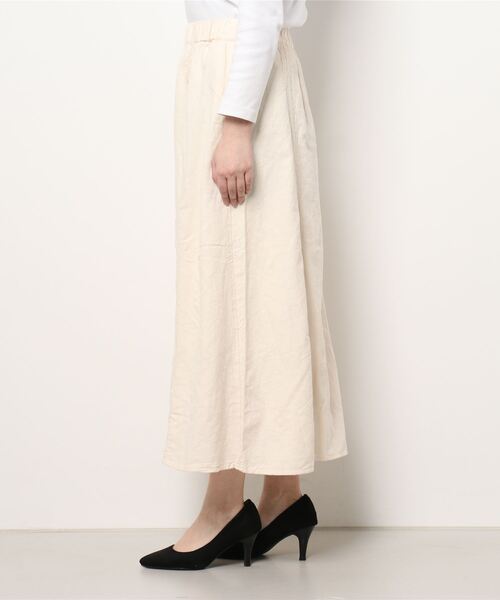 Samansa Mos2（サマンサ モスモス）の「レースギャザースカート（スカート・レディース・ラベンダー/ブラック/キナリ・ﾌﾘ-）」の5枚目の写真