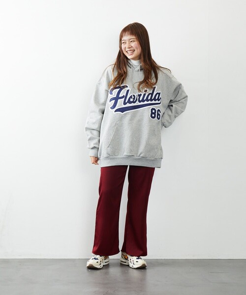 FREAK'S STORE（フリークスストア）の「FREAK'S STORE/フリークスストア フェルトロゴ SWEAT HOODIE/スウェット/サガラ/刺繍（パーカー・メンズ・グレー/グリーン/ブラック/ライトグレー・LARGE/MEDIUM）」の6枚目の写真