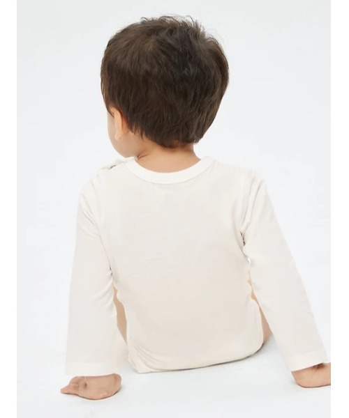 GAP(ギャップ)の「ブラナンフェイバリット ボディスーツ (ベビー)(ロンパース・キッズ・ホワイト/ライトグレー/ネイビー・6-12M/18-24M/3-6M/12-18M/0-3M)」の6枚目の写真
