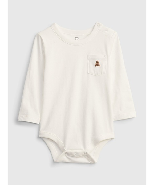 GAP(ギャップ)の「ブラナンフェイバリット ボディスーツ (ベビー)(ロンパース・キッズ・ホワイト/ライトグレー/ネイビー・6-12M/18-24M/3-6M/12-18M/0-3M)」の13枚目の写真