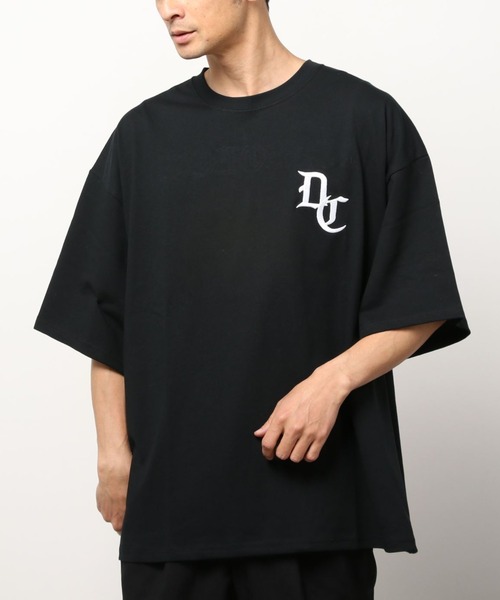 DC(ディーシー)の「DC/ディーシー オーバーサイズ バックロゴTシャツ/刺繍ロゴTee DST222014(Tシャツ/カットソー・メンズ・ベージュ/ホワイト/ブラック・M/L/2XL/XL)」の14枚目の写真