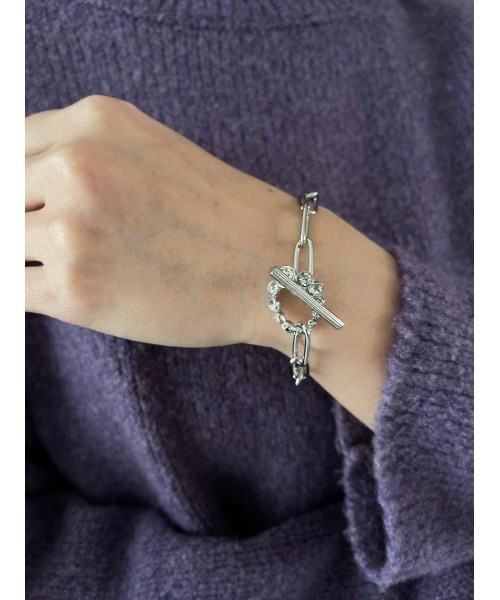 mou（モウ）の「ストーンフープマンテルブレスレット（ブレスレット・レディース・ゴールド/シルバー・FREE）」の7枚目の写真