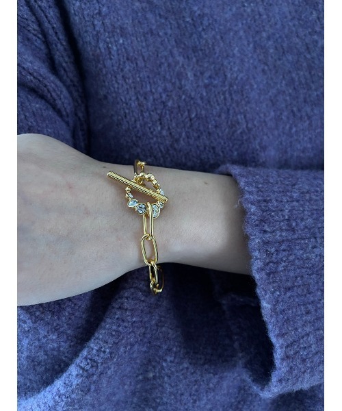 mou（モウ）の「ストーンフープマンテルブレスレット（ブレスレット・レディース・ゴールド/シルバー・FREE）」の8枚目の写真