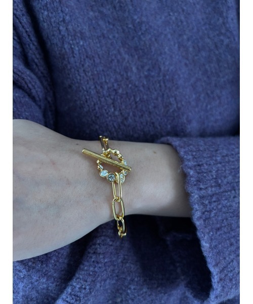 mou（モウ）の「ストーンフープマンテルブレスレット（ブレスレット・レディース・ゴールド/シルバー・FREE）」の11枚目の写真