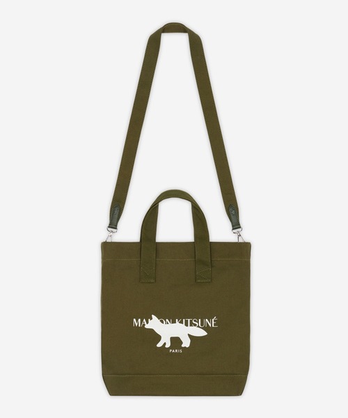 Maison Kitsuné ミリタリーグリーン トートバッグ　新品！ Maison Kitsuné ミリタリーグリーン トートバッグ 新品！