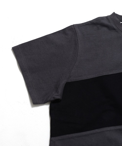 FILA(フィラ)の「FILA/フィラ 筆記体 ブランドロゴ刺繍 配色切替 ドロップショルダー 半袖 Tシャツ ワンピース(ワンピース・レディース・ホワイト/ブラック/チャコール/グリーン・FREE)」の10枚目の写真