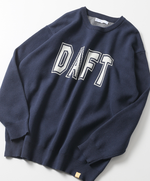 B.C STOCK(ベーセーストック)の「DAFTジャガードニット(ニット/セーター・メンズ・ライトグレー/ネイビー/グレー/アイボリー・LARGE/MEDIUM)」の1枚目の写真