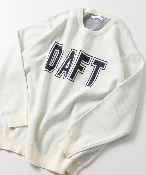 B.C STOCK(ベーセーストック)の「DAFTジャガードニット(ニット/セーター・メンズ・ライトグレー/ネイビー/グレー/アイボリー・LARGE/MEDIUM)」の2枚目の写真