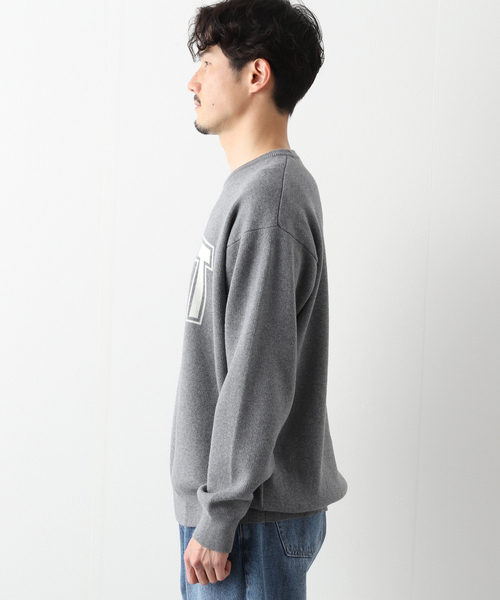 B.C STOCK(ベーセーストック)の「DAFTジャガードニット(ニット/セーター・メンズ・ライトグレー/ネイビー/グレー/アイボリー・LARGE/MEDIUM)」の14枚目の写真