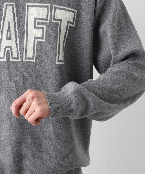 B.C STOCK(ベーセーストック)の「DAFTジャガードニット(ニット/セーター・メンズ・ライトグレー/ネイビー/グレー/アイボリー・LARGE/MEDIUM)」の19枚目の写真